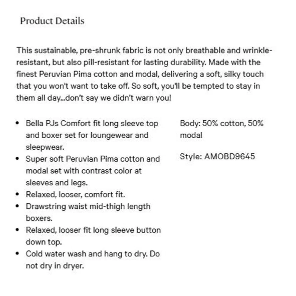 Cosabella Printed Comfort LS Top Boxer Set Women M Black White NWT Geometric - Picture 5 of 5